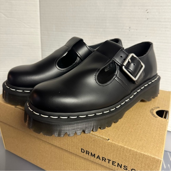 Dr Martens POLLEY BEX Smooth Leather Mary Jane Shoes - Picture 9 of 11